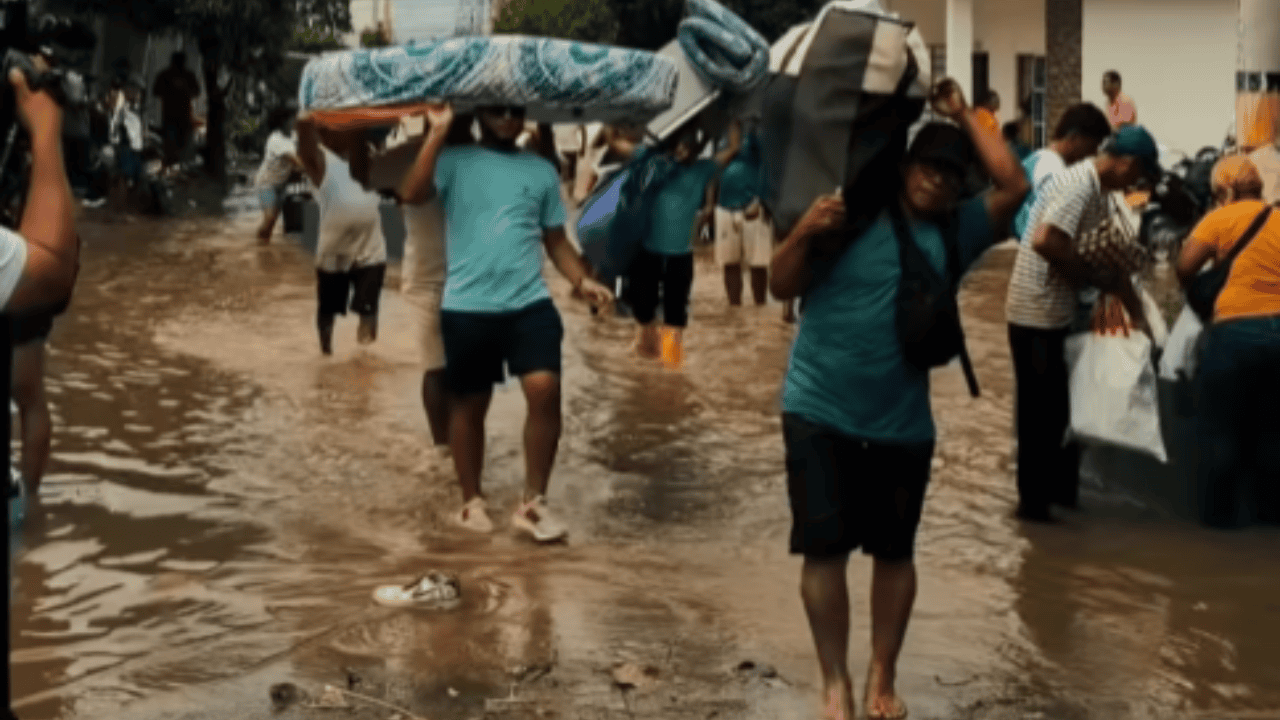 Damnificados por inundaciones en el departamento de Córdoba