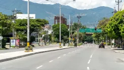 En la foto: Calles de Medellín