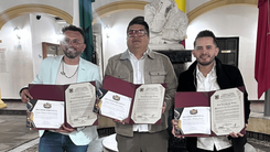 Cristian Calderón, Sergio Soler y Omar Martínez