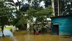 Damnificados por inundaciones en el departamento de Córdoba